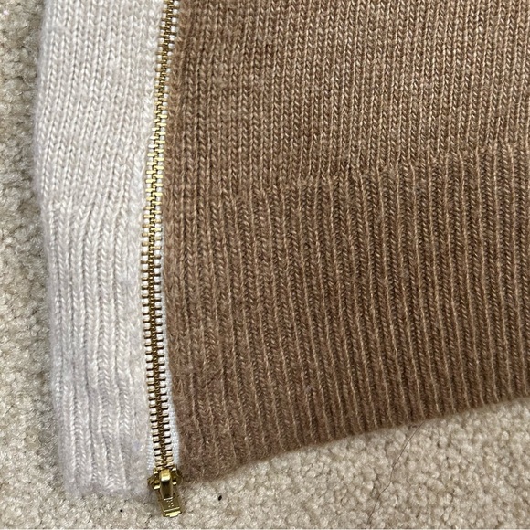 J. Crew Beige and Cream Crew Neck Sweater - Picture 7 of 8